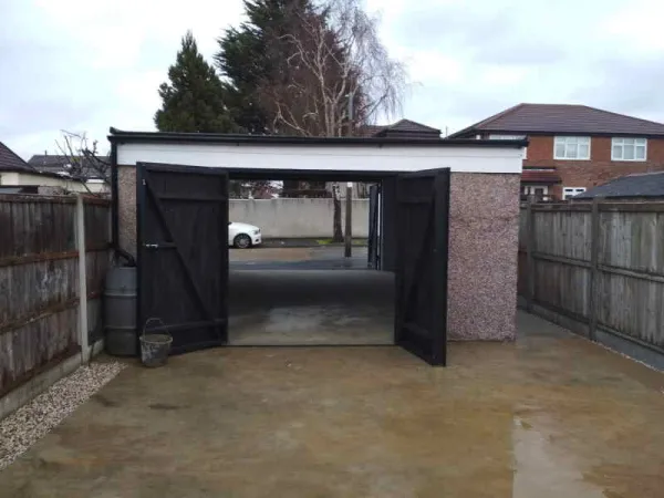 Through view from the back yard