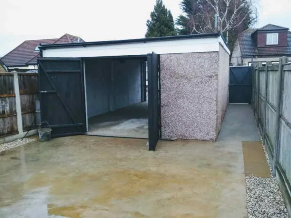 Garage view from the back