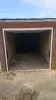 Garage with door open